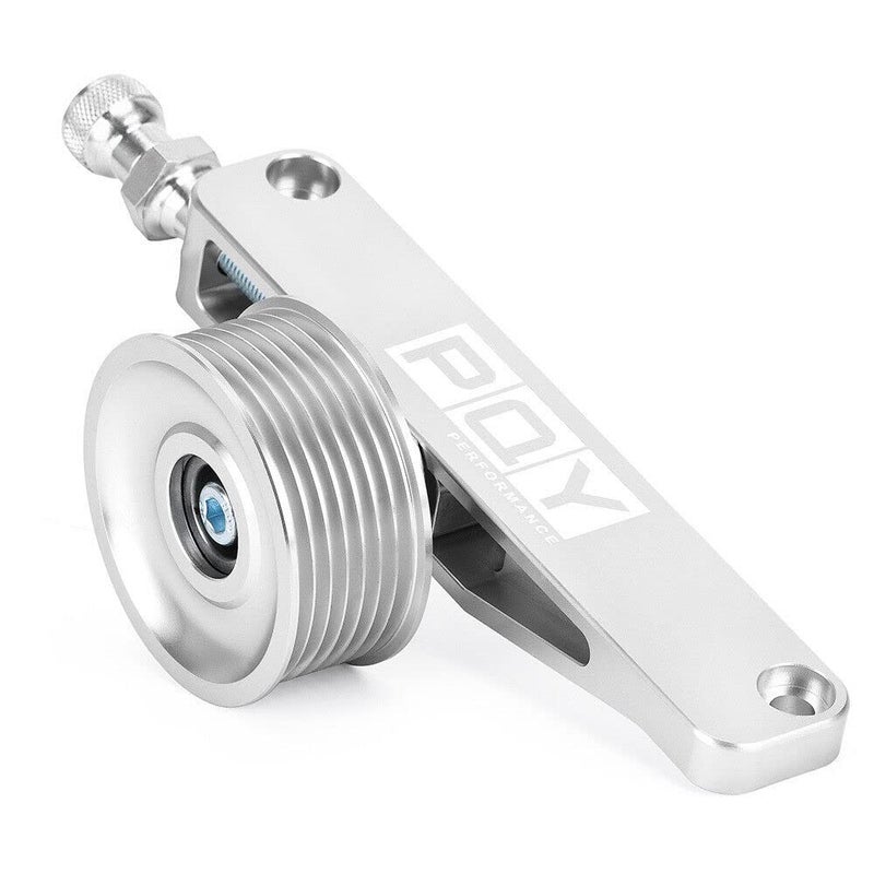PQY Adjustable EP3 Pulley Kit A/C & P/S Eliminator Kit With Belt Compatible with Honda 8th 9th Civic All K20 and K24 engines - Image 3